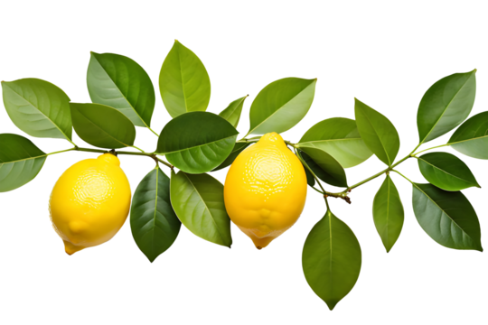 lemon foliage with fruits and leaves ia