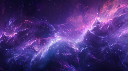 Fototapeta na wymiar Midnight sky with neon purple wisps swirling downwards.