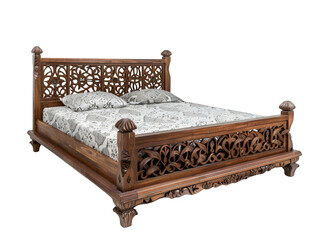 Accent Bed Angles View for Home Interior Design - Transparent Cut Out