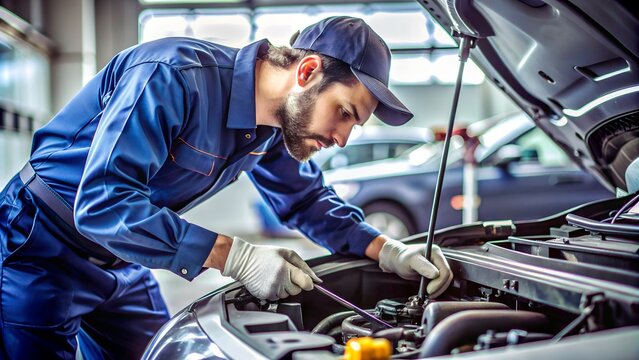 a uniformed mechanic