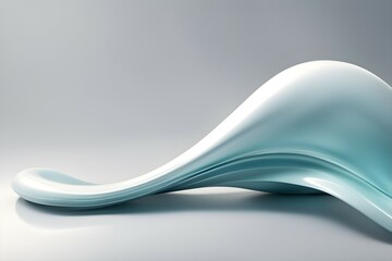 Obraz premium Abstract wave elegant shiny background. luxurious 3d curve resembling a graceful wave glowing