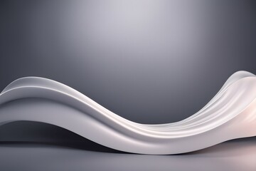 Obraz premium Abstract wave elegant shiny background. luxurious 3d curve resembling a graceful wave glowing