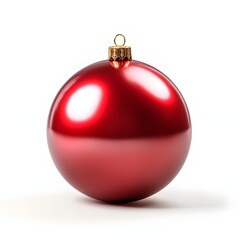 red christmas ball isolated