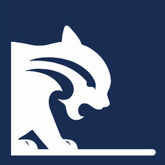 Puma Head Logo Abstract Vector Illustration
