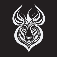 Abstract Head Of a  Deer