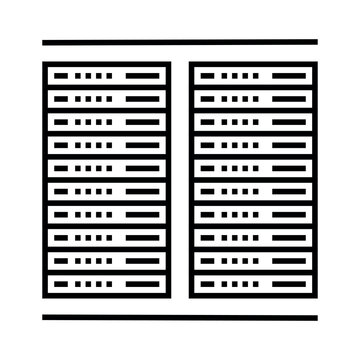 recommend clip art: Server icon. Data center, information or data storage symbol. Attribute of technology or internet.