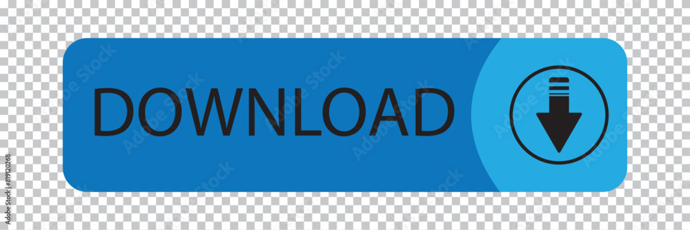 Poster download web button (arrow save free online internet go ok icon).3d download now blue button with ha