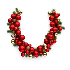 christmas wreath with berries
