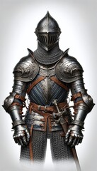 Ornate Medieval Leather and Metal Armor