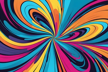 Cheerful abstract background comic book style halftone patterns. colorful comic background
