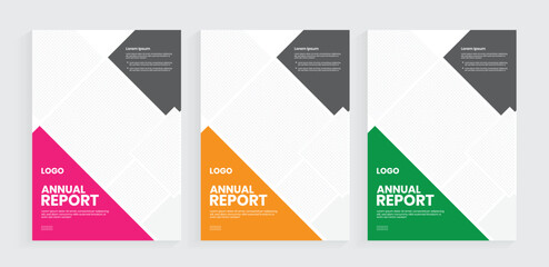 Naklejka premium A4 annual report cover design, company brochure cover template, document cover for corporate marketing, new vector handbook, textbook, and proposal layout.