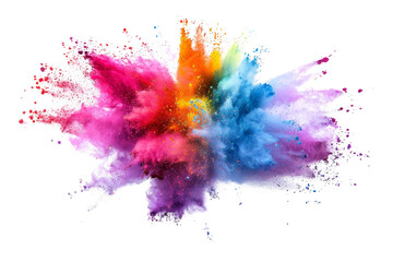 Abstract explosion of vibrant colors in a dynamic and energetic burst, creating a stunning visual effect for artistic concepts and backgrounds.