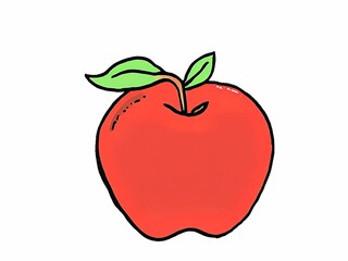 Fototapeta premium red apple isolated on white
