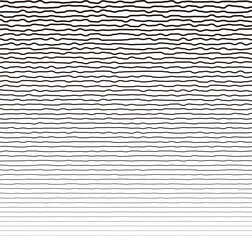 Grunge lines transition to straight, transition background black and white . Vector Format 