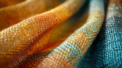 Fototapeta premium A piece of cloth with a mix of colors and textures