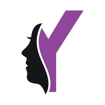 recommend clip art: Initial Beauty Logo combine with letter Y vector template