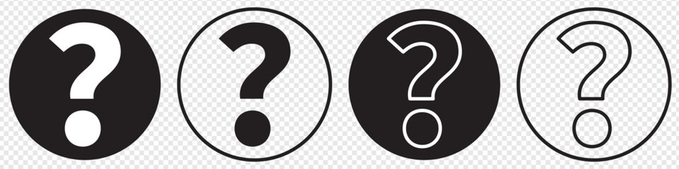 Question mark icon, Question mark sign and symbol vector design. eps 10