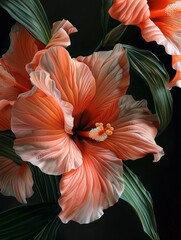 Close-up flor de lirio, el arte del ikebana.