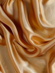 Fototapeta premium Light pale brown yellow silk satin. Gradient. Dusty gold color. Golden luxury elegant beauty premium abstract background. Shiny, shimmer. Curtain. Drapery. Fabric, cloth texture.