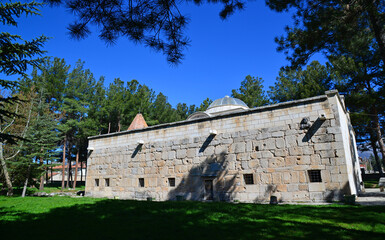 Ertokus Madrasa and Tomb, located in Isparta, Turkey, was built in 1224.