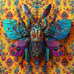 Fototapeta premium A colorful photorealistic image captures the eye with its intricate details, showcasing the talent and creativity of the artist behind it.