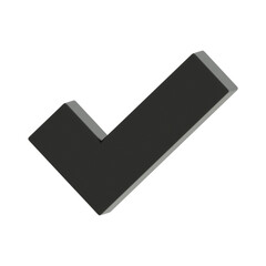 3D Black Affirmation Sign