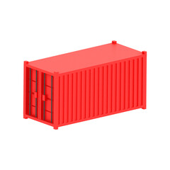 3D Red Container
