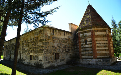 Ertokus Madrasa and Tomb, located in Isparta, Turkey, was built in 1224.