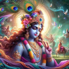 Radha Krishna Spiritual Love