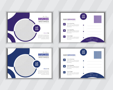 professional Business  postcard design