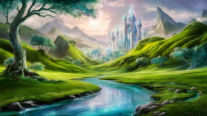 Beautiful fantasy landscape.