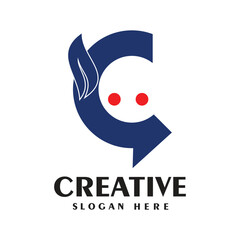 Obraz premium Letter logo design simple concept Premium Vector