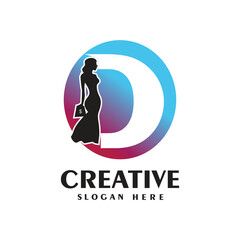 Letter logo design simple concept Premium Vector