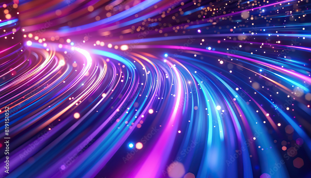 Aufkleber abstract background with glowing light trails - add a dynamic look with this abstract background fea