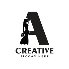 Letter logo design simple concept Premium Vector