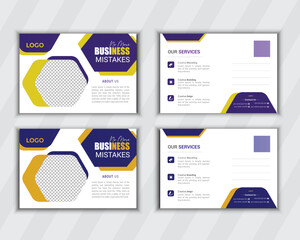 professional Business  postcard design