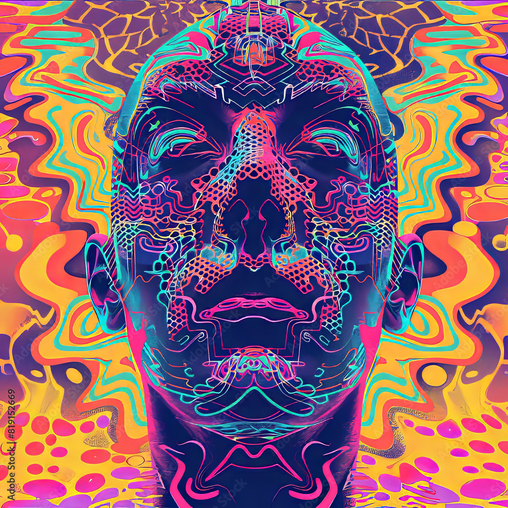 Poster a colorful and detailed photorealistic image captures the viewer's attention. it features vibrant hu