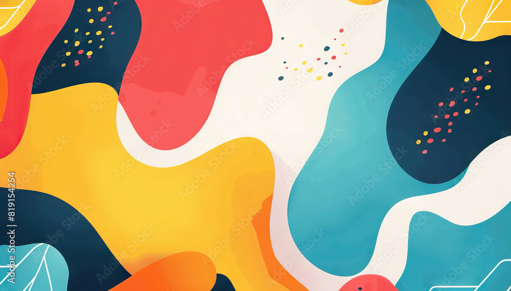 Aufkleber abstract background with dynamic geometric shapes - add a modern look with this abstract background 