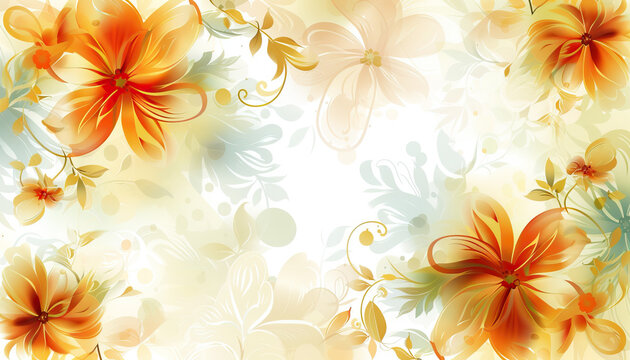 Abstract Background with Elegant Floral Patterns - Add a touch of sophistication with this abstract background featuring elegant floral patterns, perfect for creating a refined and classy look