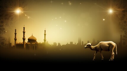 Stunning islamic art background for greeting cards and invitations