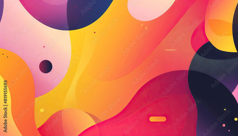 Aufkleber abstract background with dynamic geometric shapes - add a modern look with this abstract background 