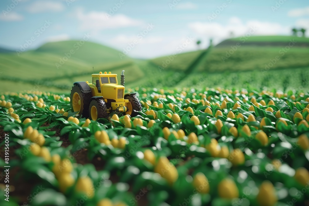 Poster automated farm operations in sustainable farming techniques for 8k drone harvesting processes and fi