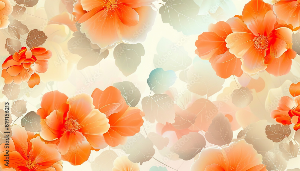 Aufkleber abstract background with elegant floral patterns - add a touch of sophistication with this abstract 