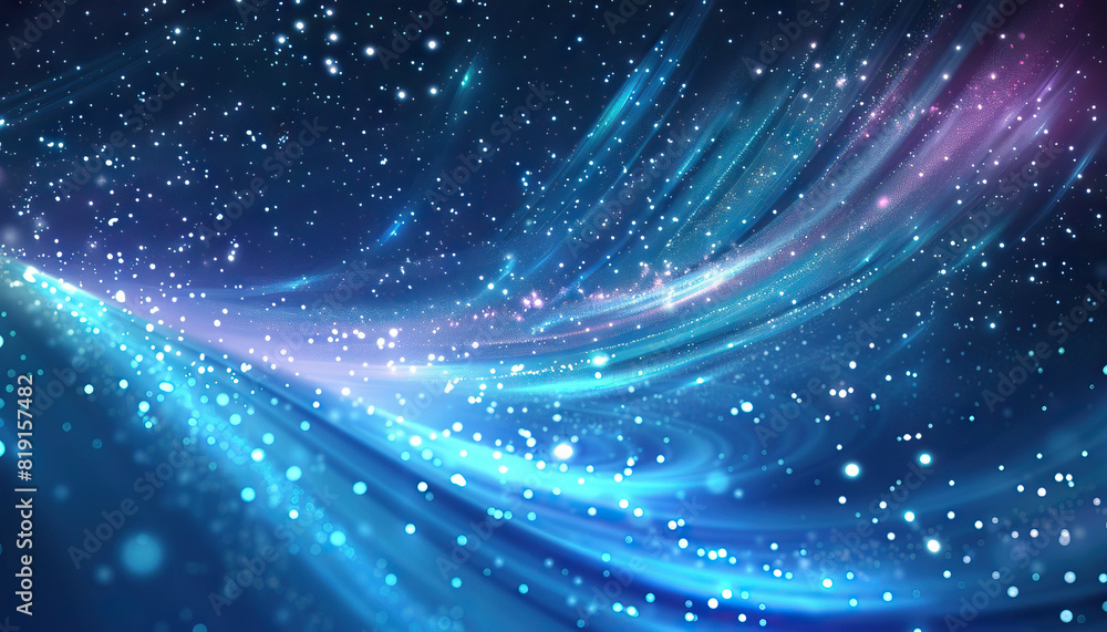 Aufkleber abstract background with glowing starry sky - add a magical touch to your designs with this abstract