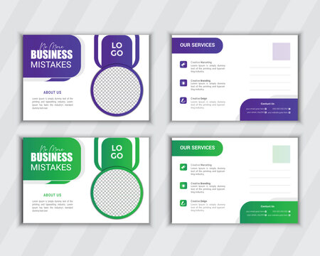 professional Business  postcard design