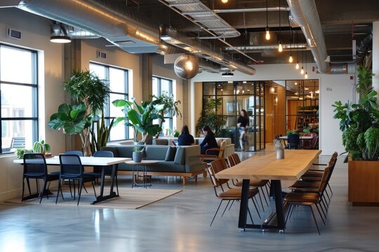 modern and functional coworking space that fosters collaboration and creativity