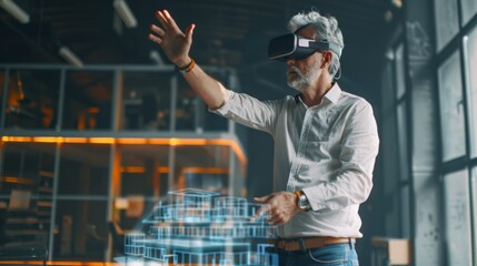 Senior Architect Using Virtual Reality