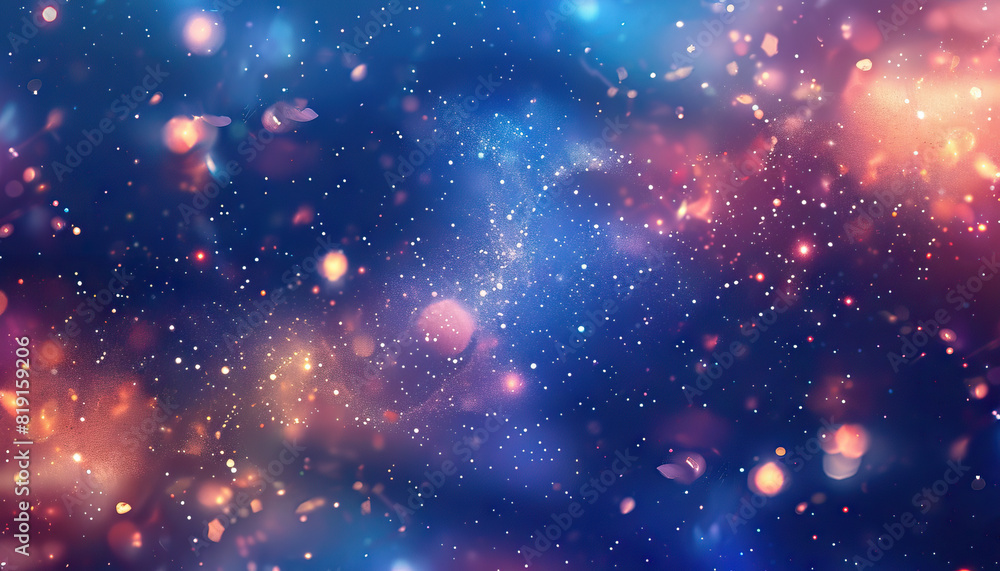 Aufkleber abstract background with glowing starry sky - add a magical touch to your designs with this abstract