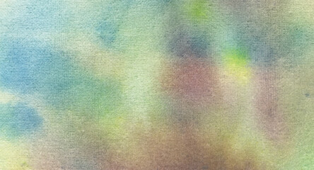 smooth light pink, purple shades and blue watercolor paper textured illustration for grunge design, vintage card, templates. Pastel ink colors wet effect hand drawn canvas aquarelle background