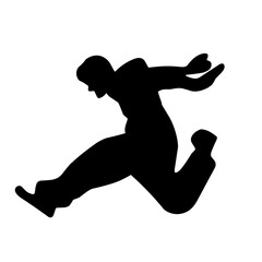 Parkour silhouette